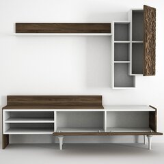 Секция Kalune Design Lenti, коричневая/белая цена и информация | Секции | hansapost.ee