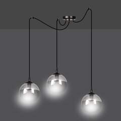 Emibig подвесной светильник Gigi 3 Black/Graphite цена и информация | Люстры | hansapost.ee