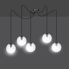 Emibig подвесной светильник Gigi 5 Black/Transparent цена и информация | Потолочный светильник, 38 x 38 x 24 см | hansapost.ee