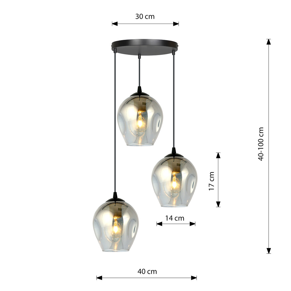 Emibig rippvalgusti Istar 3 Premium BL hind ja info | Rippvalgustid | hansapost.ee