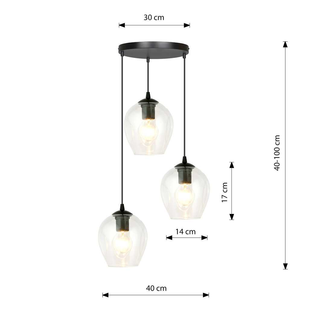 Emibig rippvalgusti Istar 3 Premium BL hind ja info | Rippvalgustid | hansapost.ee