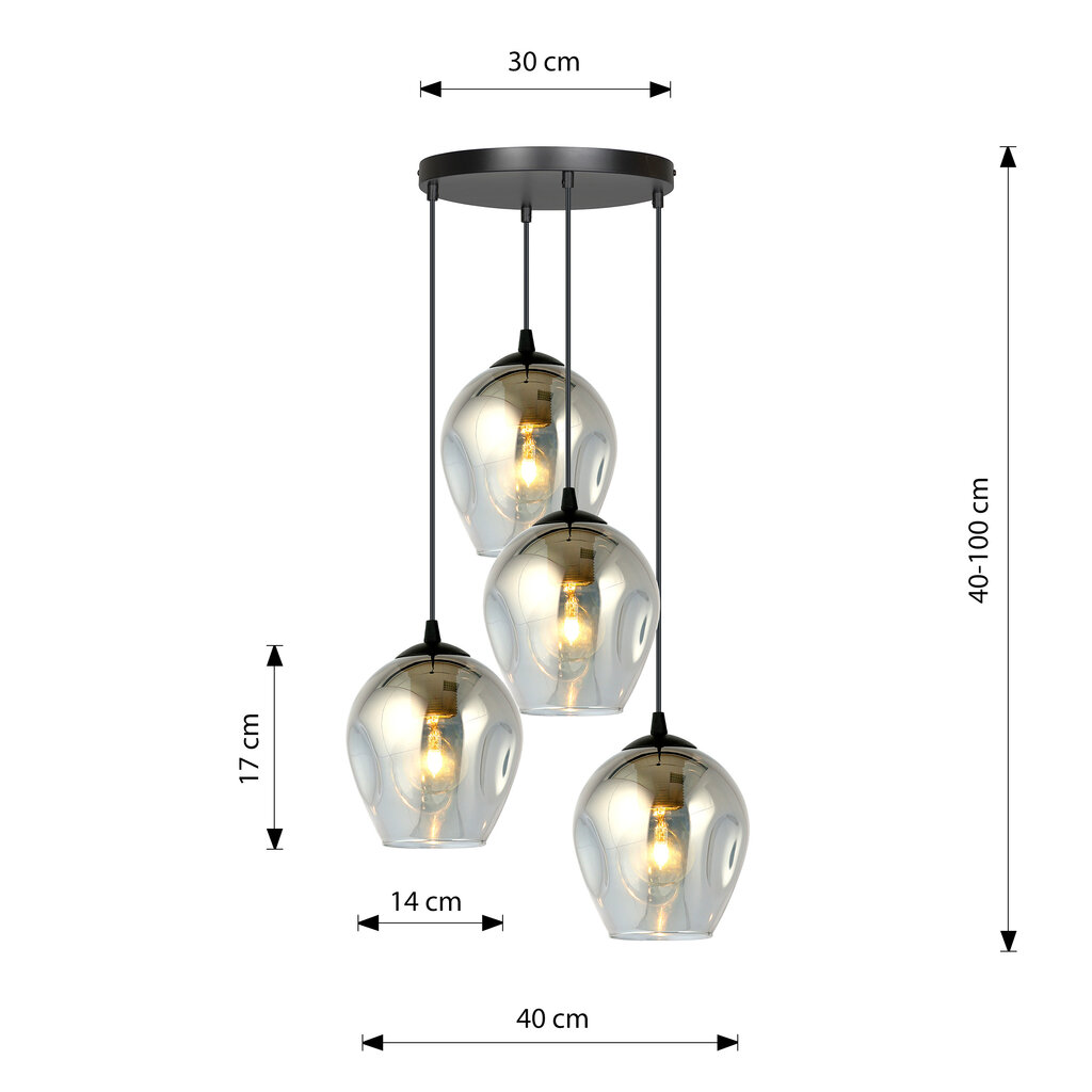 Emibig rippvalgusti Istar 4 Premium BL hind ja info | Rippvalgustid | hansapost.ee