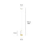 Emibig lamp Fumiko 1 White Gold hind ja info | Rippvalgustid | hansapost.ee