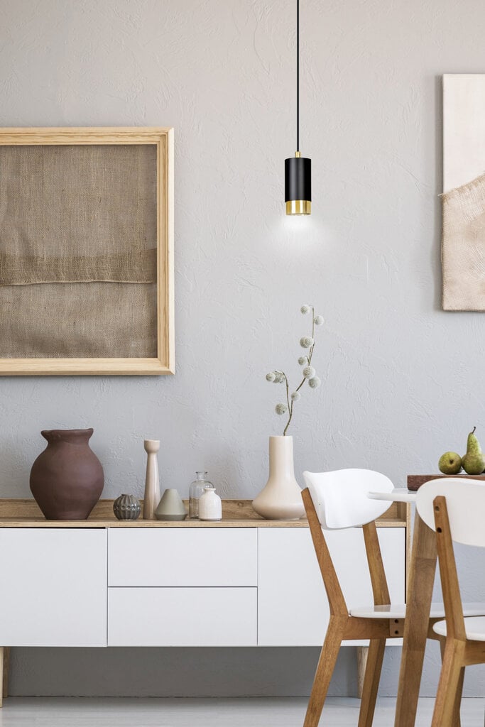 Emibig lamp Fumiko 1 Black Gold цена и информация | Rippvalgustid | hansapost.ee