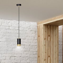 Emibig lamp Fumiko 1 Black Gold price and information | Rippvalgustid | hansapost.ee