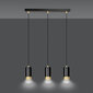 Emibig lamp Fumiko 3 Black Gold hind ja info | Rippvalgustid | hansapost.ee