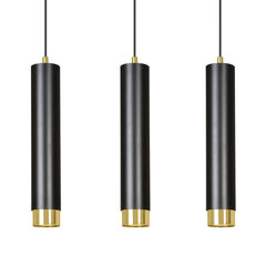 Emibig подвесной светильник Kibo 3 Black/Gold цена и информация | Потолочный светильник, 38 x 38 x 24 см | hansapost.ee