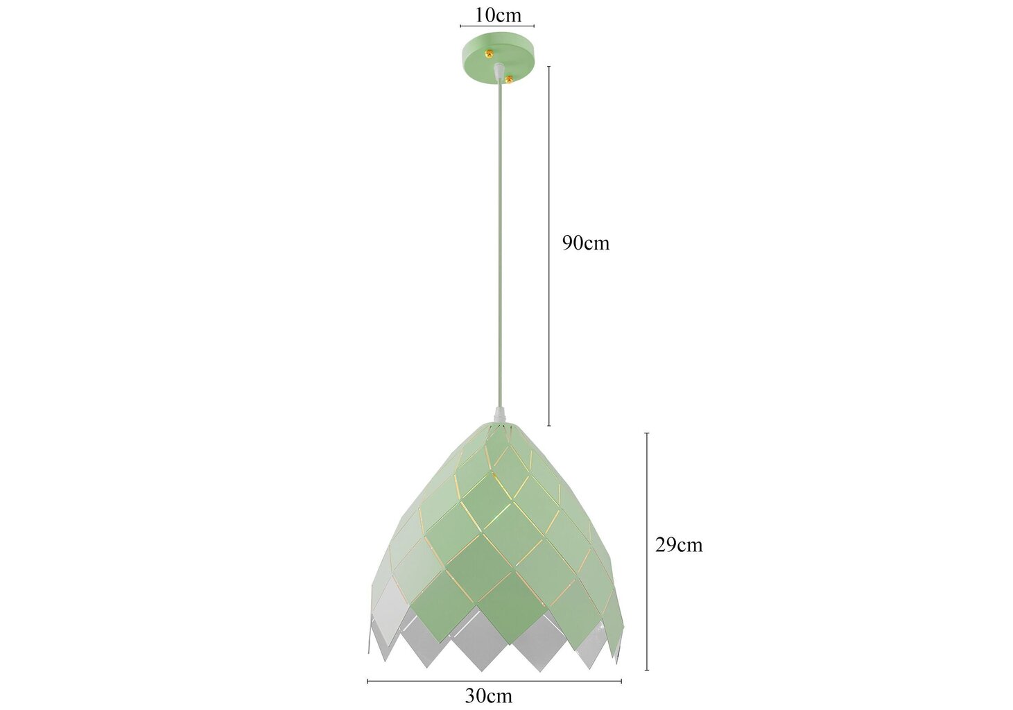 Rippvalgusti CrissCross, Green hind ja info | Rippvalgustid | hansapost.ee