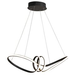 LED rippvalgusti kaugjuhtimispuldiga Swirl, Must price and information | Pendant lights | hansapost.ee