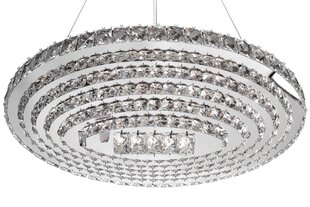 LED rippvalgusti puldiga Crystal Oval цена и информация | Люстры | hansapost.ee