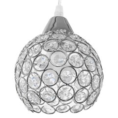 Rippvalgusti Sparkle Ball, Kroom цена и информация | Потолочный светильник, 38 x 38 x 24 см | hansapost.ee