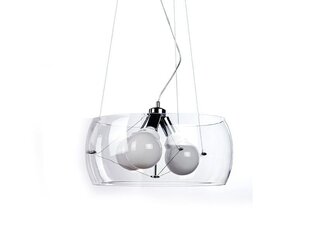 Azzardo подвесной светильник Cosmo M Chrome/Transparent цена и информация | Потолочный светильник, 38 x 38 x 24 см | hansapost.ee
