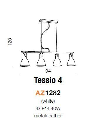 Rippvalgusti Azzardo Tessio 4 hind ja info | Rippvalgustid | hansapost.ee