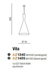 Laelamp Azzardo Vita AZ1340 hind ja info | Rippvalgustid | hansapost.ee