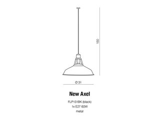 Azzardo светильник New Axel AZ1351 цена и информация | Люстры | hansapost.ee