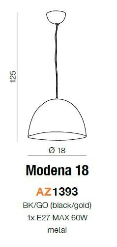 Rippvalgusti Azzardo Modena 18 AZ1393 цена и информация | Rippvalgustid | hansapost.ee