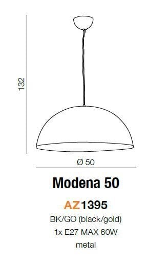 Rippvalgusti Azzardo Modena 50 AZ1395 hind ja info | Rippvalgustid | hansapost.ee