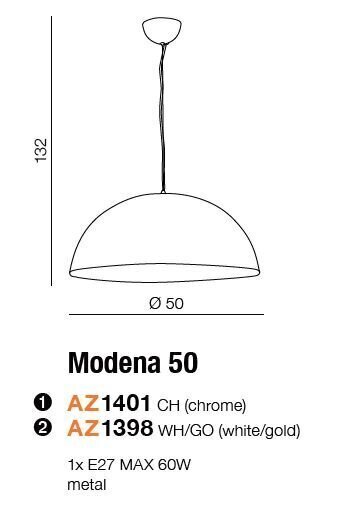 Rippvalgusti Azzardo Modena 50 AZ1401 цена и информация | Rippvalgustid | hansapost.ee