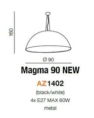 Azzardo светильник Magma 90 New AZ1402 цена и информация | Люстры | hansapost.ee