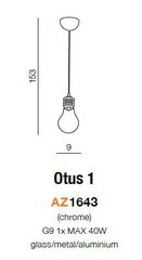 Azzardo подвесной светильник AZ1643 Otus 1 цена и информация | Люстры | hansapost.ee