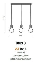 Azzardo подвесной светильник AZ1644 Otus 3 цена и информация | Люстры | hansapost.ee