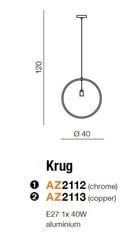 Azzardo подвесной светильник Krug AZ2112 цена и информация | Люстры | hansapost.ee