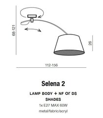 Каркас светильника Azzardo Selena AZ2284 цена и информация | Люстры | hansapost.ee