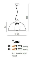 Azzardo подвесной светильник Toma AZ2377 цена и информация | Люстры | hansapost.ee