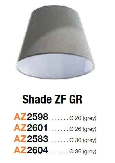 Lambikate Azzardo Shade ZF 26 Grey цена и информация | Rippvalgustid | hansapost.ee