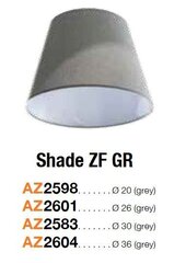 Azzardo абажур для светильника Shade ZF 26 Grey цена и информация | Люстры | hansapost.ee