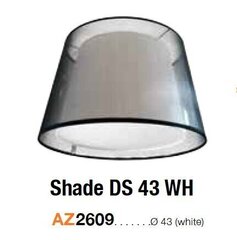 Azzardo абажур для светильника Shade DS 43 White цена и информация | Люстры | hansapost.ee