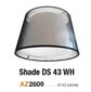 Lambikate Azzardo Shade DS 43 White цена и информация | Rippvalgustid | hansapost.ee