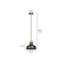 Emibig подвесной светильник Ibor 1 Black цена и информация | Люстры | hansapost.ee
