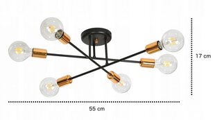 Emibig подвесной светильник Veken 6B Black цена и информация | Люстры | hansapost.ee