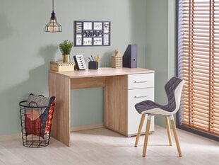 Письменный стол Halmar Lima B-1, дубовый / белый цвет цена и информация | Компьютерные, письменные столы | hansapost.ee