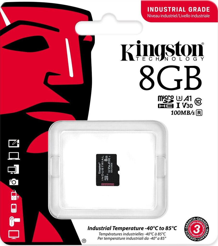 microSDHC mälukaart 8GB Kingston SDCIT2/8GB + adapter цена и информация | Mälukaardid mobiiltelefonidele | hansapost.ee