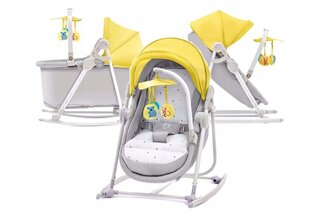 Lamamistool-kiik KinderKraft 5 in 1 Unimo Up, kollane hind ja info | Beebi lamamistoolid | hansapost.ee