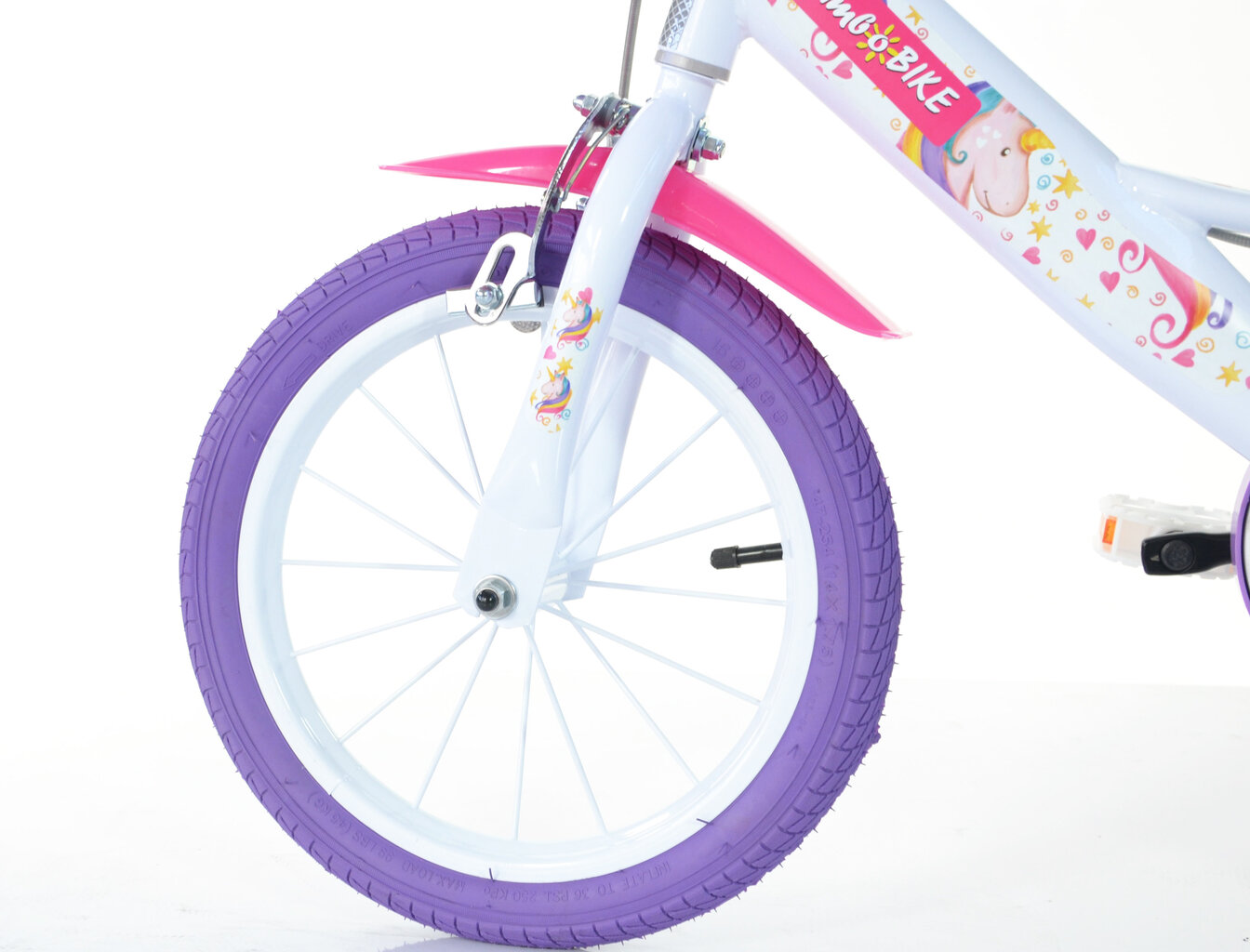 Tüdrukute jalgratas Bimbo Bike 16", valge цена и информация | Jalgrattad | hansapost.ee