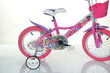 Laste jalgratas Bimbo Bike 14" Girl Butterfly, roosa цена и информация | Jalgrattad | hansapost.ee