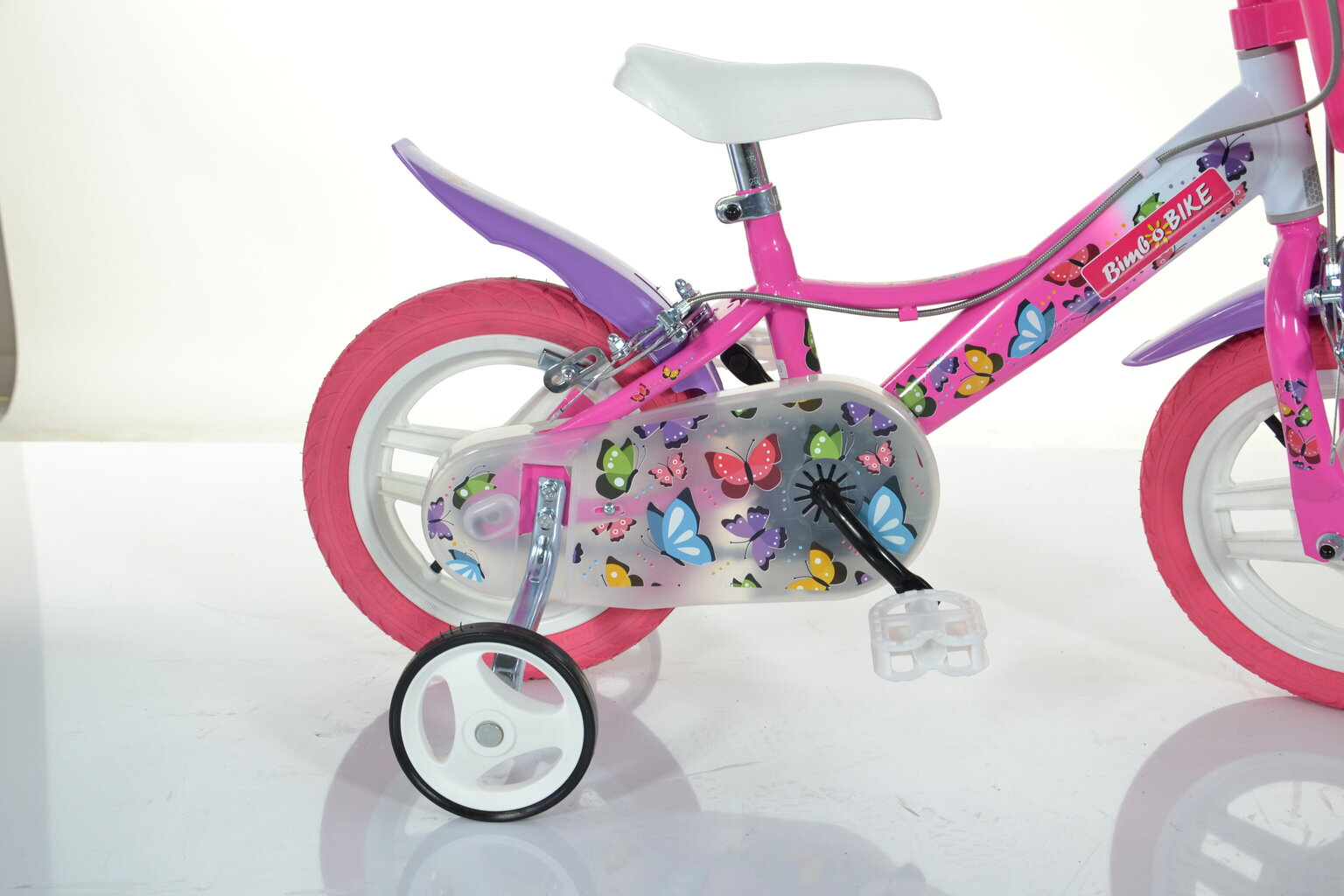 Laste jalgratas Bimbo Bike 12" Girl Butterfly, roosa цена и информация | Jalgrattad | hansapost.ee