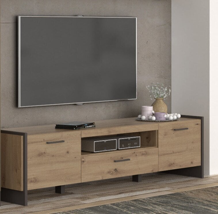 TV kapp Forte Flash 2D1S, pruun/hall цена и информация | Televiisori alused | hansapost.ee
