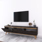 TV laud Kalune Design D1, must/pruun цена и информация | Televiisori alused | hansapost.ee