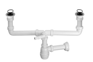 Topeltvalamu sifoon nõudepesumasina haruga McAlpine MCCDBAWWP, 40 mm hind ja info | McAlpine Remondikaubad, sanitaartehnika ja kütteseadmed | hansapost.ee