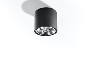 Sollux потолочный светильник Tiube Black цена и информация | Потолочные светильники | hansapost.ee