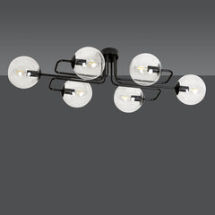 Emibig потолочный светильник Brendi 6A Black/Transparent цена и информация | Потолочные светильники | hansapost.ee