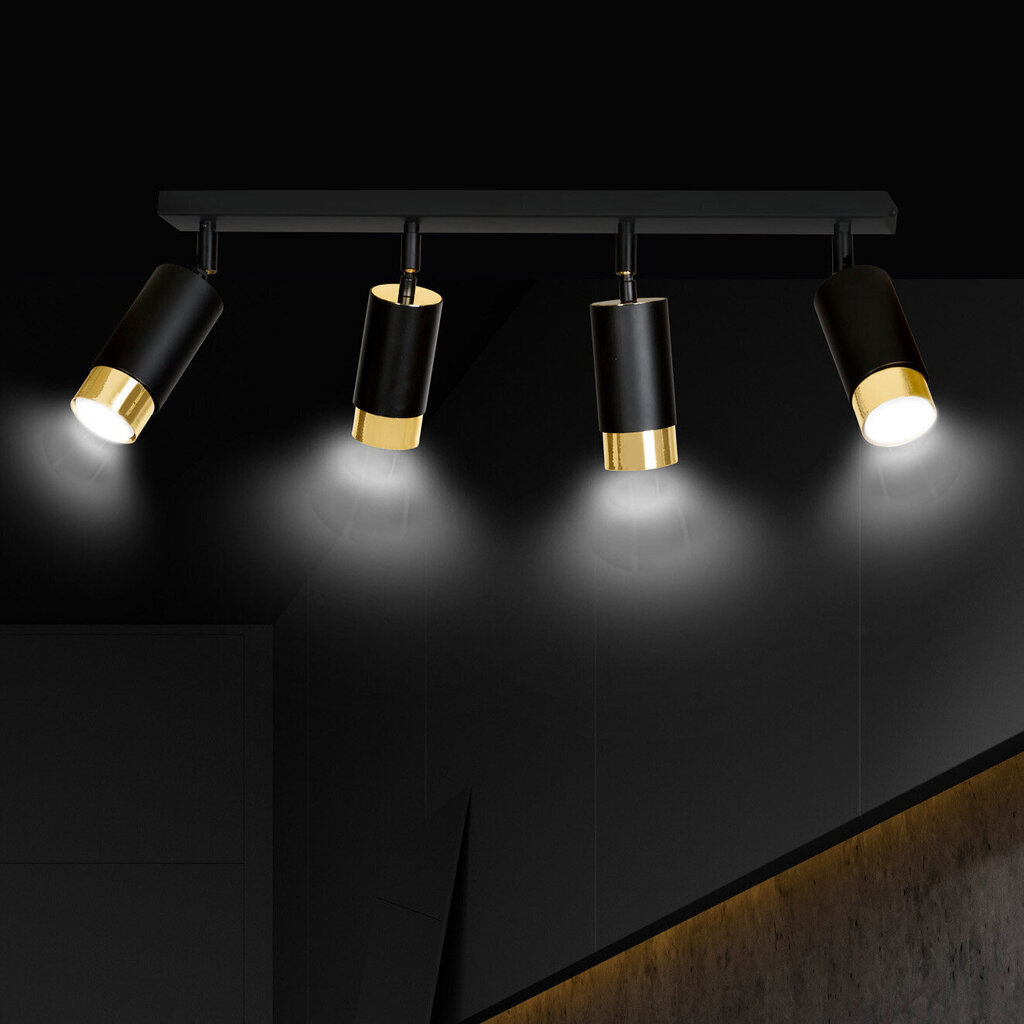 Emibig laelamp Hiro 4 Black-Gold цена и информация | Laelambid | hansapost.ee