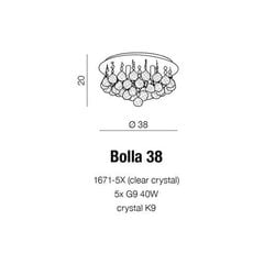 Azzardo потолочный светильник Bolla 38 цена и информация | Потолочные светильники | hansapost.ee