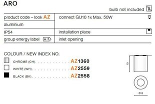 Azzardo valgusti Aro AZ1360 hind ja info | Laelambid | hansapost.ee