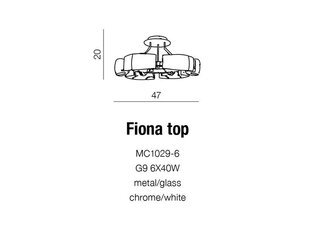 Laevalgusti Azzardo Fiona Top hind ja info | Laelambid | hansapost.ee