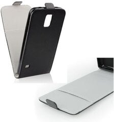 Forcell Flexi Slim Flip Sony Xperia J ST26i vertical case in silicone holder Black hind ja info | Telefonide kaitsekaaned ja -ümbrised | hansapost.ee